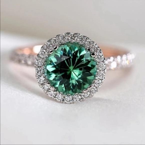 NEW 925 STERLING SILVER DIAMOND RING - Picture 2 of 4